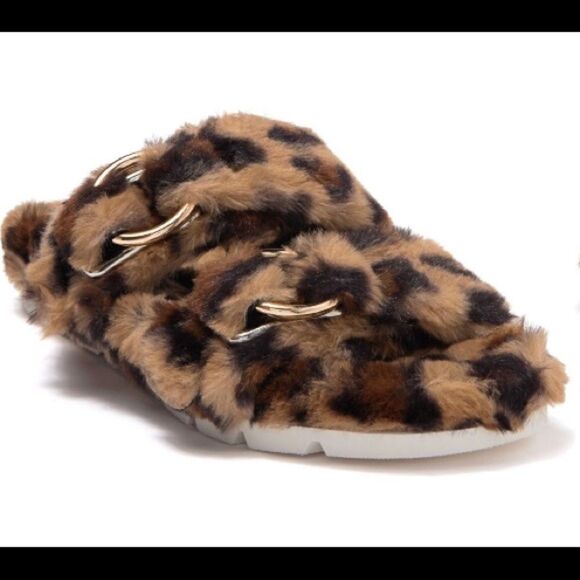 J/Slides Faux Fur Slippers - Picture 1 of 8
